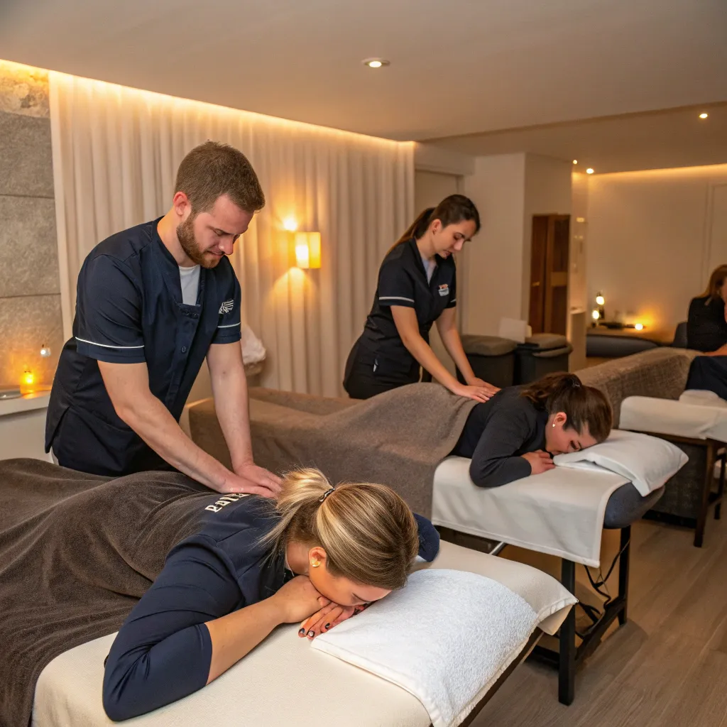 NEXOLIR massage team providing service